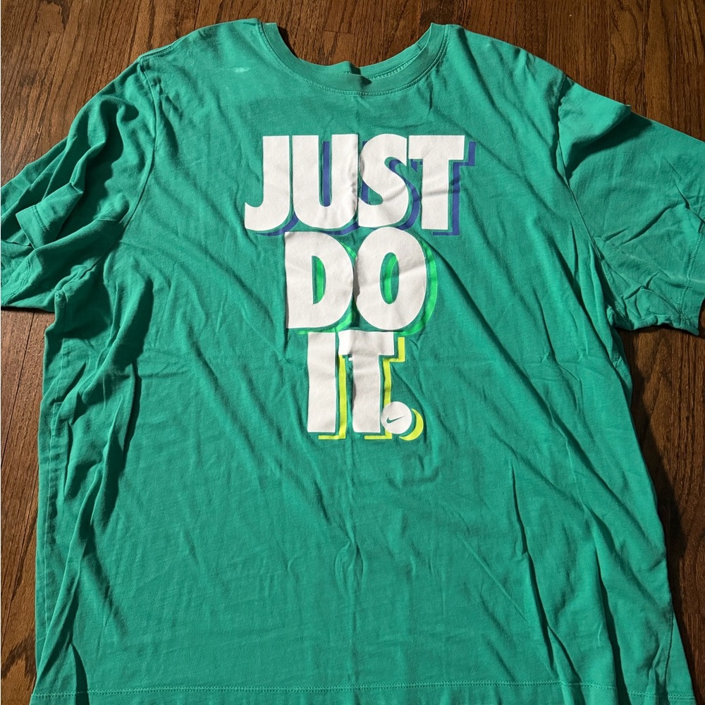Nike Men's Teal 'Just Do It' Tee